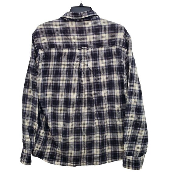 Field & Stream Woman's White Blue Plaid Flannel Long Sleeve Button Up Plus‎ XXL - Picture 6 of 6